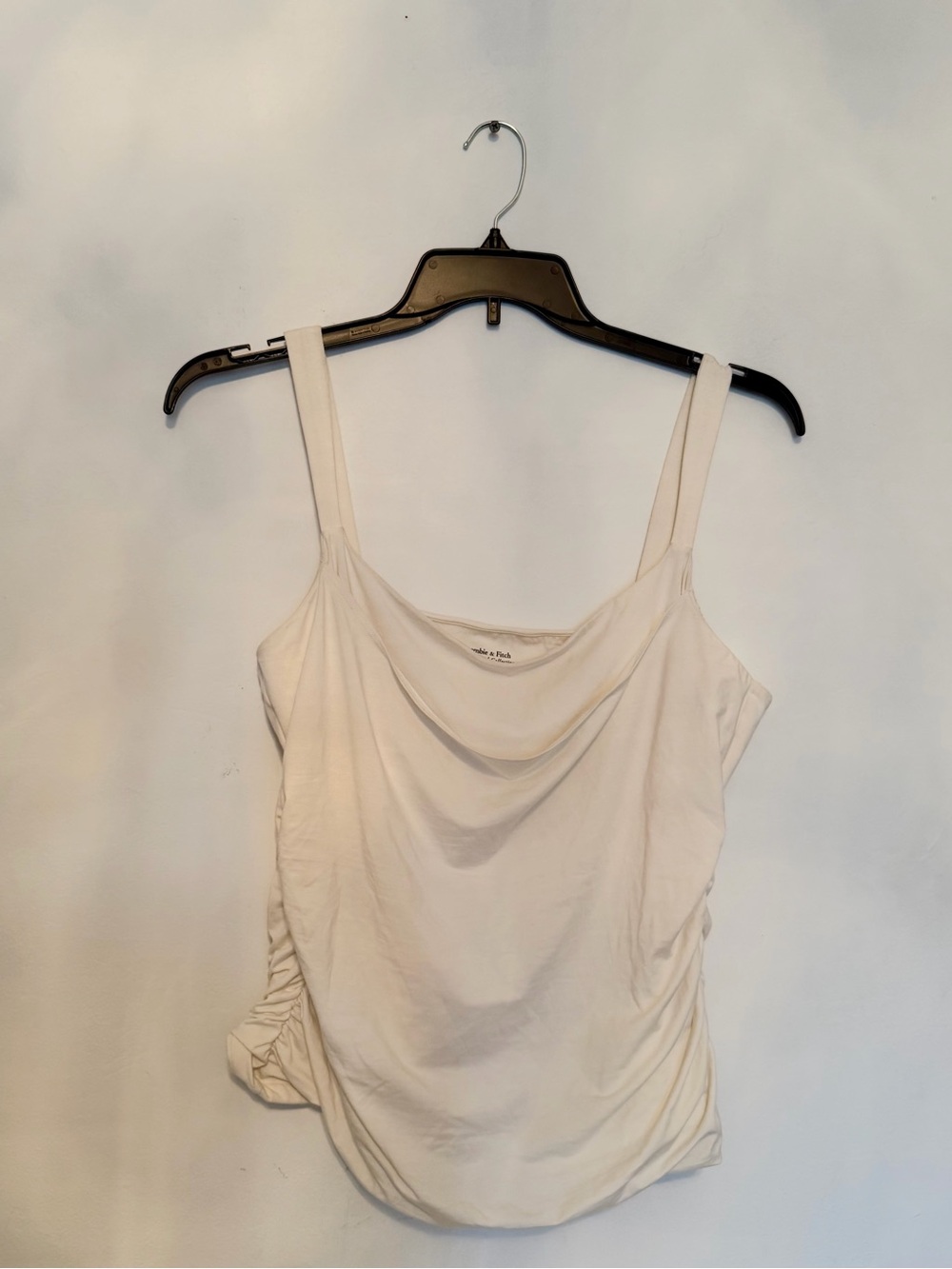 Abercrombie & Fitch Cream Cowl Neck Tank Top - Size XL